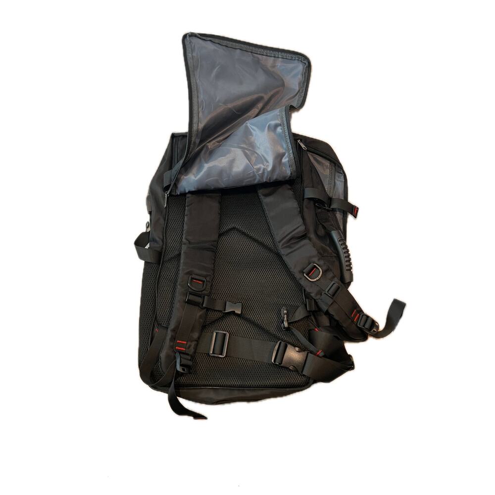Target Red Black Padded Computer Travel Backpack 40L - Picture 2 of 5
